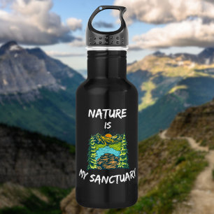 Bouteille D'eau La nature est mon sanctuaire Hymne des randonneurs