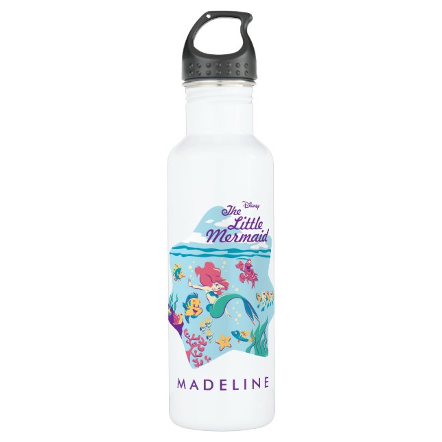 Bouteille D'eau La Petite Sirène et ses amis (Devant)