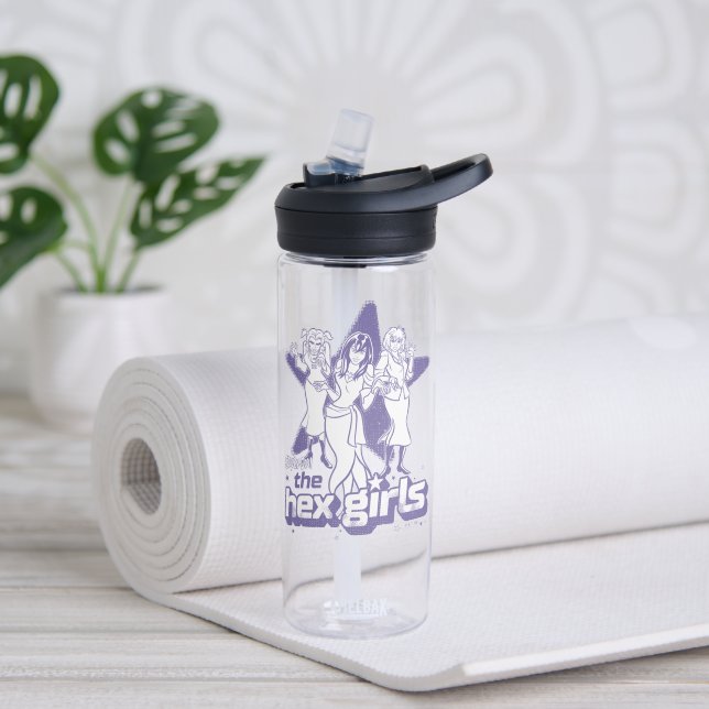 Bouteille D'eau La puissance étoilée des filles hexagonales (Yoga)