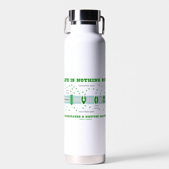 Bouteille D'eau La Vie N'Est Rien D'Autre Qu'Une Matière Facilitée (Avant)