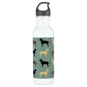 Bouteille D'eau Labrador Retriever Chien Silhouettes Laboratoires 
