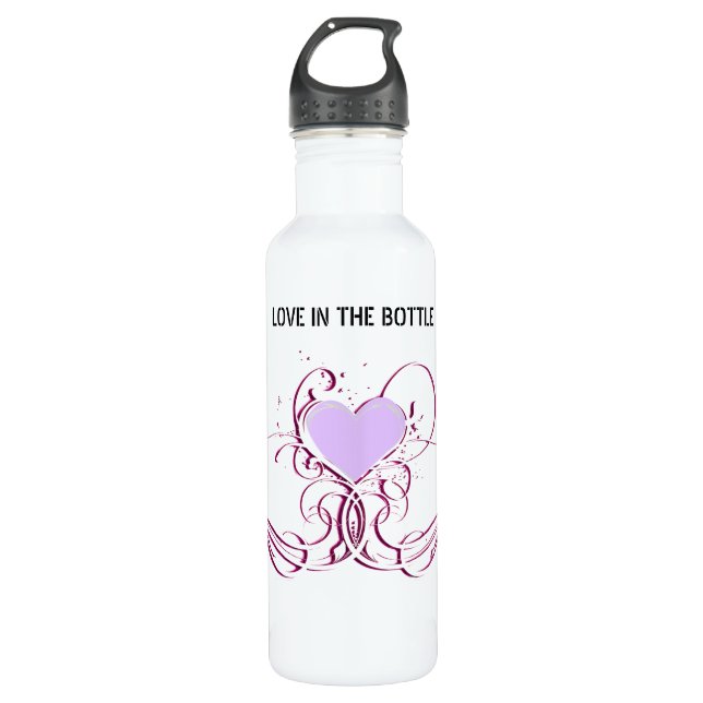 BOUTEILLE D'EAU - L'AMOUR DANS LA BOUTEILLE (Devant)