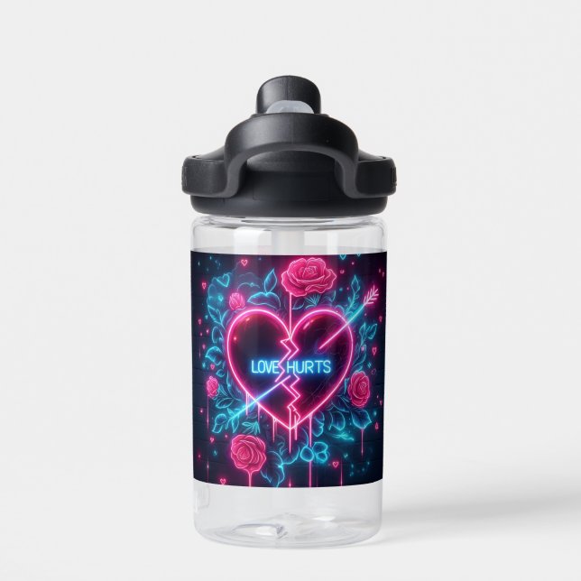 Bouteille D'eau L'amour de la Saint Valentin fait mal au coeur de  (Salle de sport)