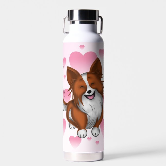 Bouteille D'eau L'amour des chiots (Avant)