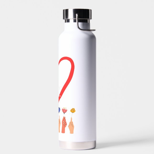 Bouteille D'eau l'amour pour tous (Gauche)