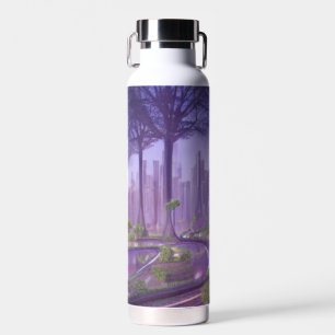 Bouteille D'eau L'art futuriste de la forêt de science-fiction