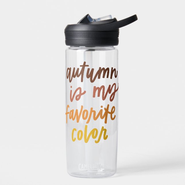 Bouteille D'eau "L'automne est ma couleur préférée" (Gauche)