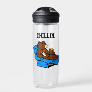 Bouteille D'eau Lazy Easy Chaise Oear, Drôle Chillin’ Papa Cartoon