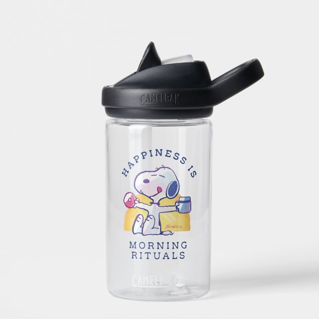 Bouteille D'eau Le bonheur, c'est les rituels du matin (Gauche)