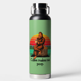 Bouteille D'eau Le café me fait cacher Bigfoot Sasquatch drôle 
