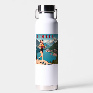 Bouteille D'eau Le Café Permet Cette Exécution Possible