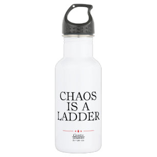 Bouteille D'eau Le Chaos Est Une Échelle