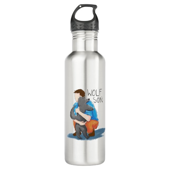 Bouteille D'eau Le Fils du loup  (Devant)