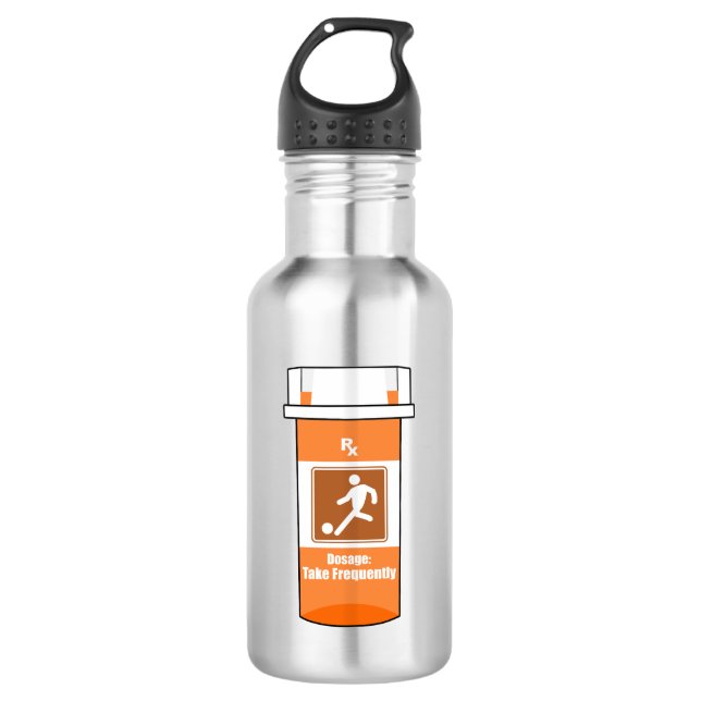 Bouteille D'eau Le Football Est Ma Drogue (Devant)