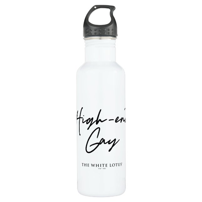 Bouteille D'eau Le Gay Haut De Gamme - Le Lotus Blanc (Devant)