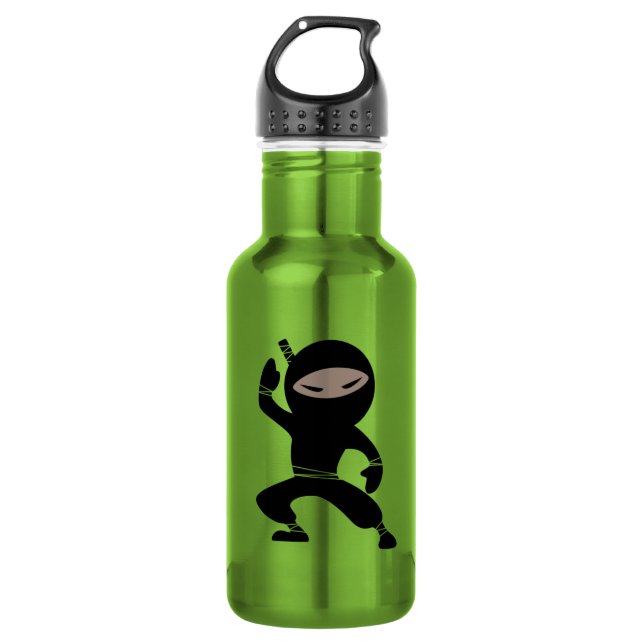 Bouteille D'eau Le Guerrier de la petite Ninja (Devant)