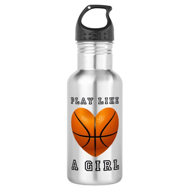 Bouteille D'eau le jeu aiment un basket-ball de fille (Devant)