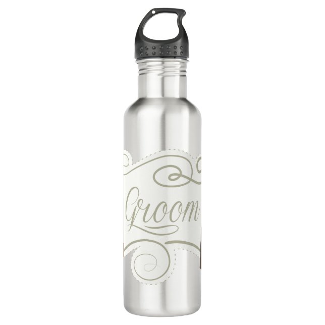 Bouteille D'eau Le Mariage de Groom (Devant)