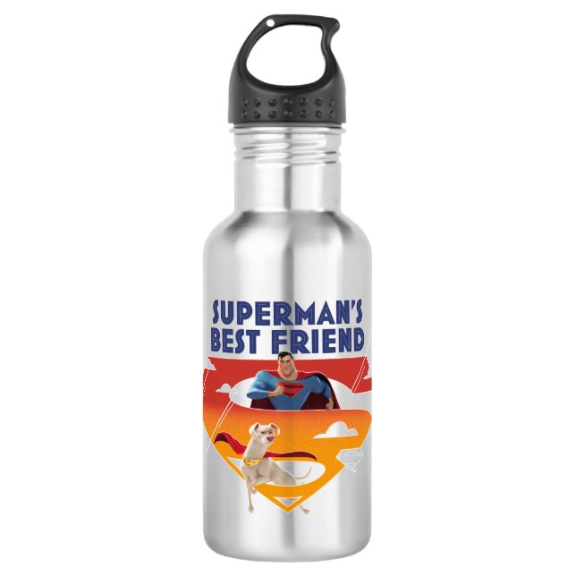 Bouteille D'eau Le meilleur ami de Superman (Devant)