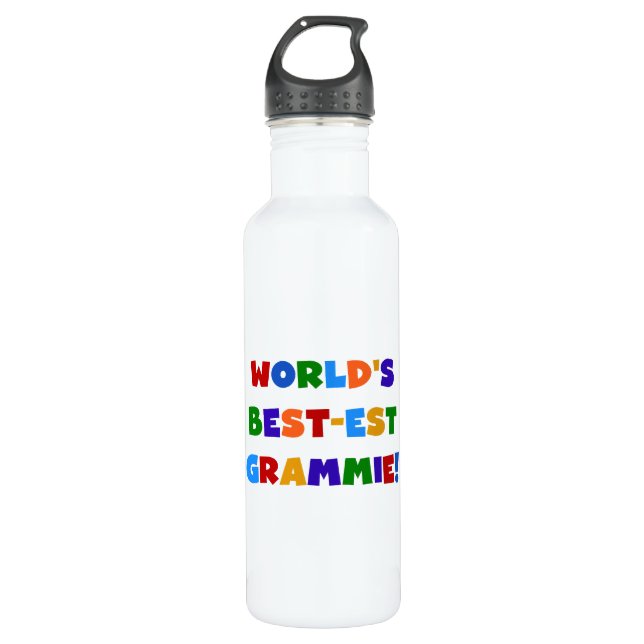 Bouteille D'eau Le meilleur Grammie du monde (Devant)