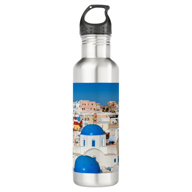 Bouteille D'eau Le merveilleux Oia à Santorin, Grèce (Devant)