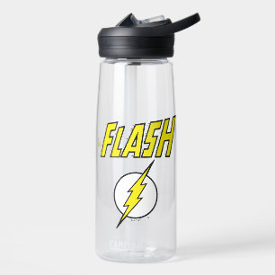 Bouteille D'eau Le nom Flash et logo d'éclair