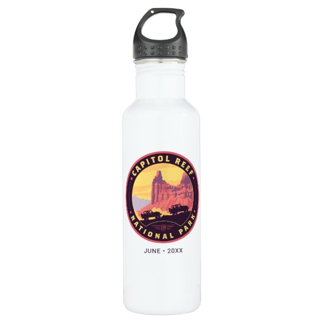 Bouteille D'eau Le Parc national du Capitol Reef (Devant)
