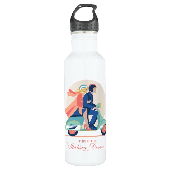 Bouteille D'eau Le rêve italien - Le Lotus Blanc (Devant)