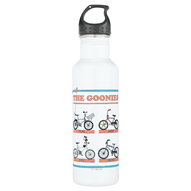 Bouteille D'eau Le tableau des vélos de Goonies (Devant)