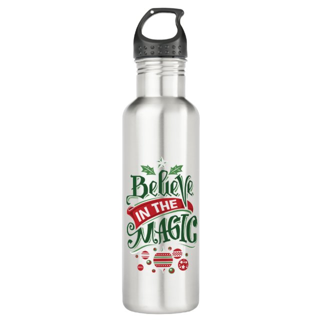 Bouteille D'eau Le Typographe du Magic Christmas (Devant)