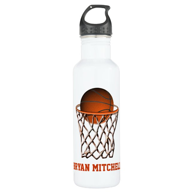 Bouteille D'eau Lecteur de basket-ball personnalisé Nom Liberty Bo (Devant)