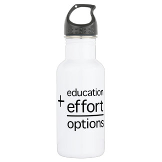 Bouteille D'eau L'éducation plus l'effort égale des options