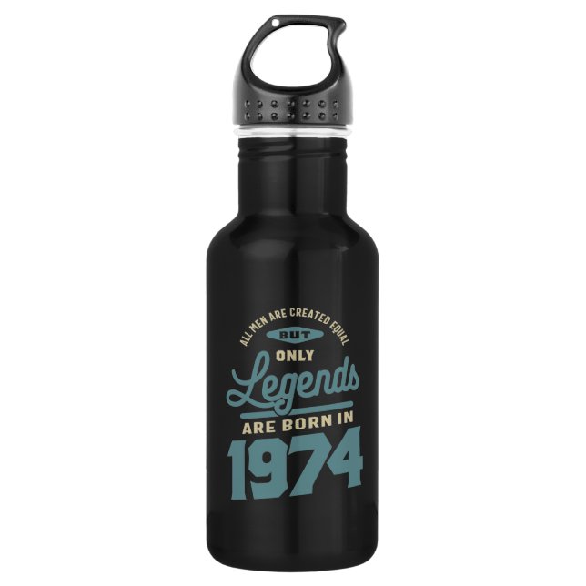 Bouteille D'eau Légendes Depuis 1974 Cadeau Anniversaire (Devant)