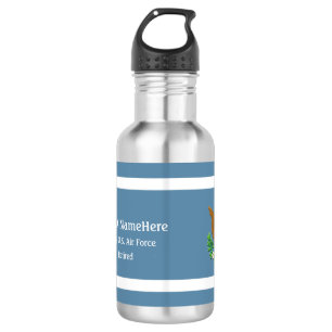 Bouteille D'eau L'emblème de l'armée de l'air américaine personnal