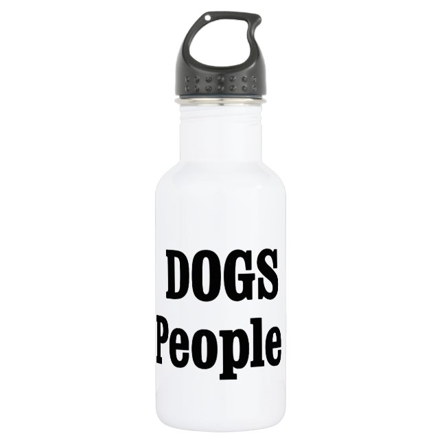 Bouteille D'eau Les CHIENS Sont Aussi Des Gens ! (Devant)