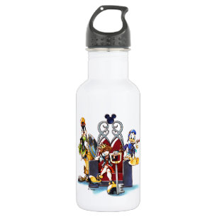 Bouteille D'eau Les Coeurs du Royaume  Trône, Donald et Goofy on 