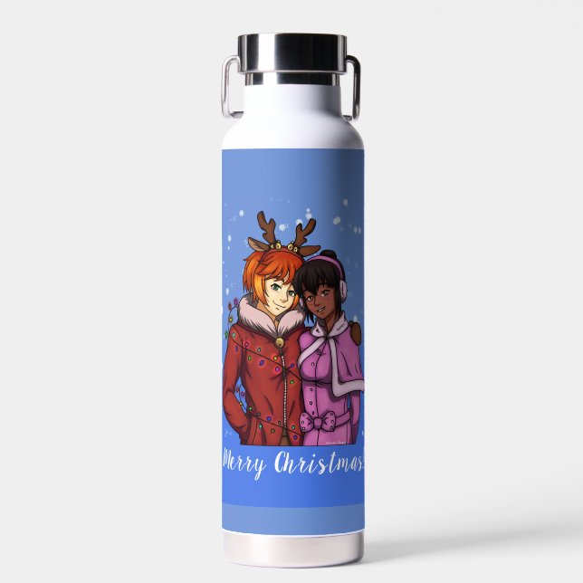 Bouteille D'eau Les Deux de Christmas (Avant)