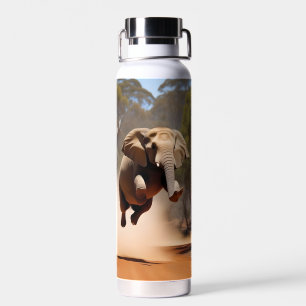 Bouteille D'eau Les éléphants peuvent sauter,