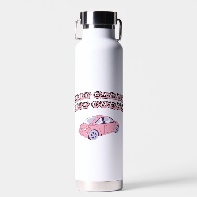 Bouteille D'eau Les filles chaudes frappent les bords (Avant)