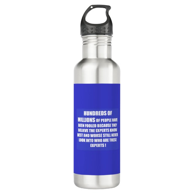 Bouteille D'eau Les gens choisissent des poèmes de style de vie (Devant)