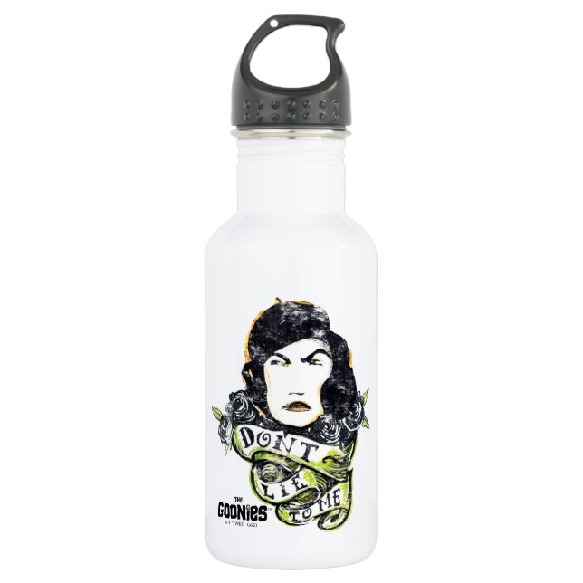 Bouteille D'eau Les Goonies Mama Fratelli "Ne me mens pas" (Devant)