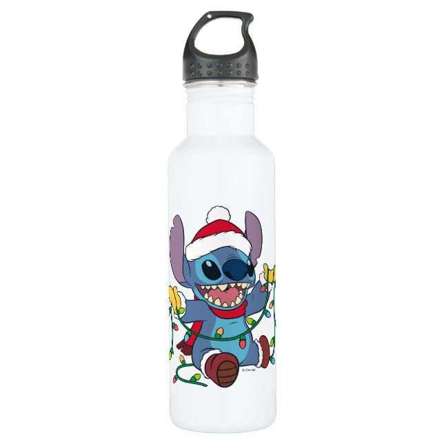 Bouteille D'eau Les lumières de Noël scintillantes (Devant)