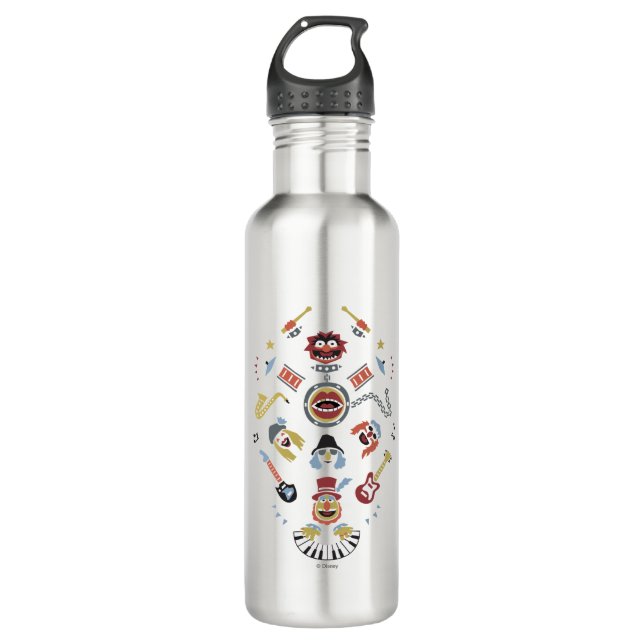 Bouteille D'eau Les Muppets Electric Mayhem Iconic Shape Graphic (Devant)