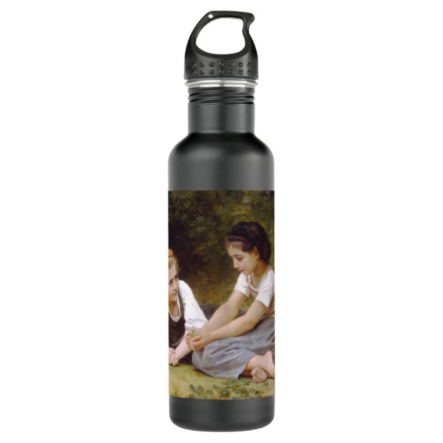 Bouteille D'eau Les Noisettes : Les jeunes filles ramassent les no (Devant)