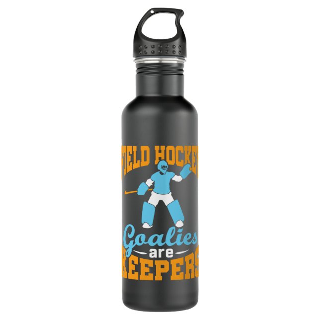 Bouteille D'eau Les objectifs de hockey sur gazon sont des gardien (Devant)