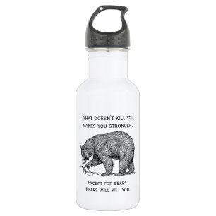Bouteille D'eau Les Ours Vous Tueront Humoristiques