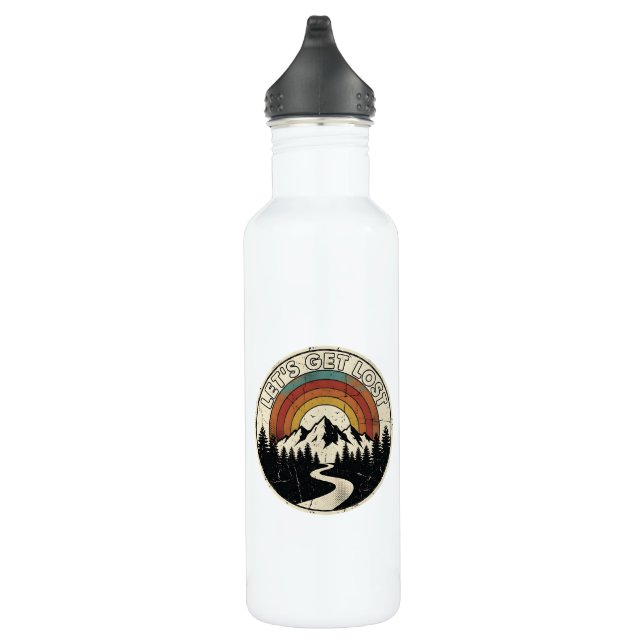 Bouteille D'eau Let’s Get Lost Retro Mountain Adventure Outdoor (Droite)