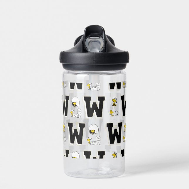 Bouteille D'eau Lettre sport Woodstock Varsity Motif (Avant)