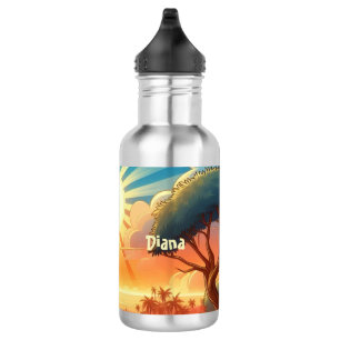 Bouteille D'eau Lever de soleil personnalisé joyeux