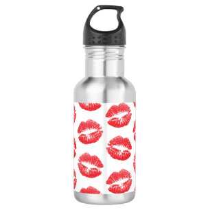 Bouteille D'eau Lèvres Rouges, Motif De Lèvres, Rouge À Lèvres, Ba